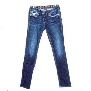 Rock Revival Women's Blue Skinny Jeans Size 29